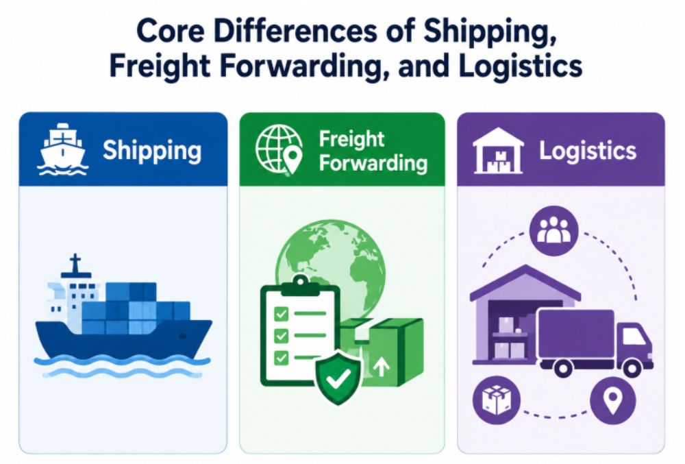 Options to move goods based cargo type, location, and needs